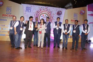 The Print Summit Team with Avijit Mukherjee, CEO & Anjana Saha, National Sales Manager, Ricoh India 